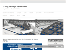 Tablet Screenshot of diegodelacotera.com
